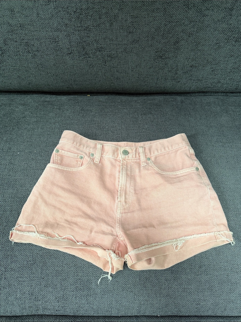 Lucky Brand Dusty Pink Denim Cutoff Shorts